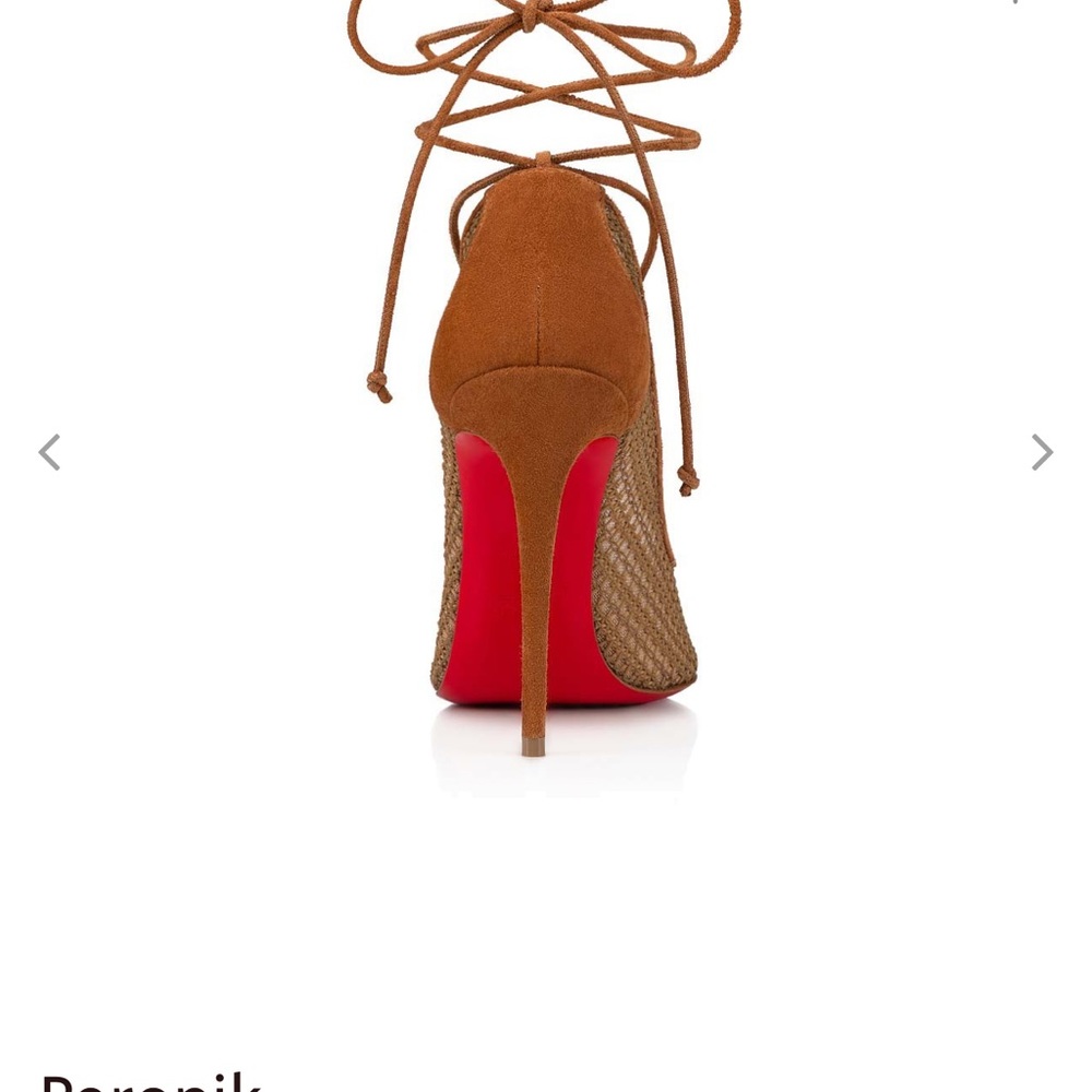 Womens Christian Louboutin
Brown Peropik 100 Rete/Dent Chenette/Vv Pumps - Picture 3 of 8